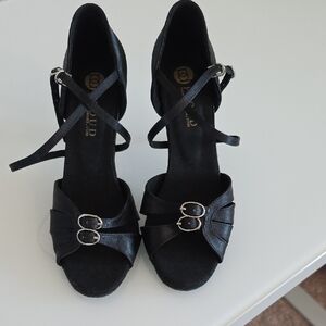 Black Latin Salsa Women's Heels